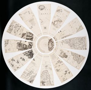 Coronelli's Terrestrial Gores, Southern Hemisphere.