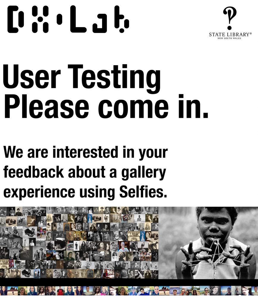 User testing poster