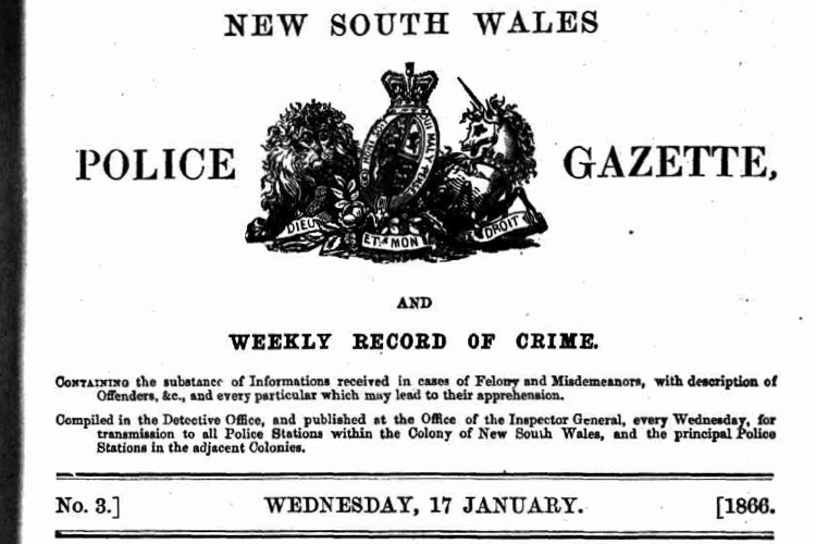 Police Gazette screenshot