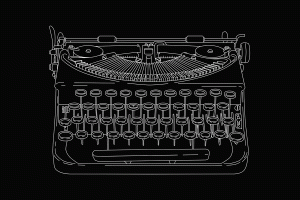 Remington portable typewriter belonging to Damien Parer, Paramount News