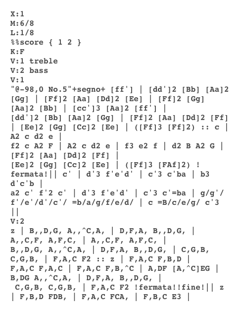 An Example of ABC notation